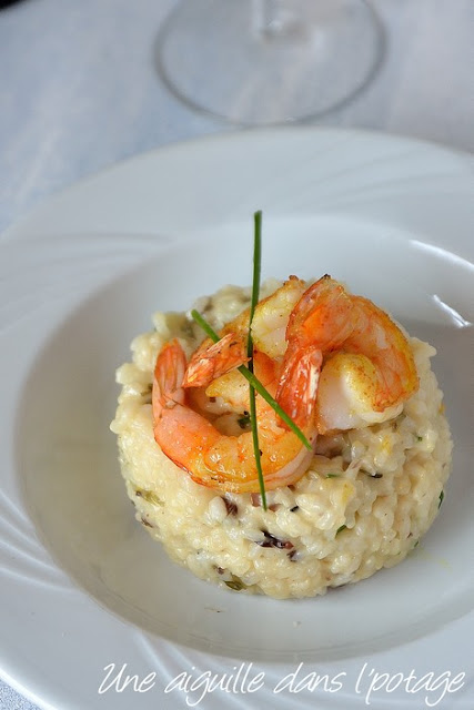 Risotto crémeux aux saveurs marines