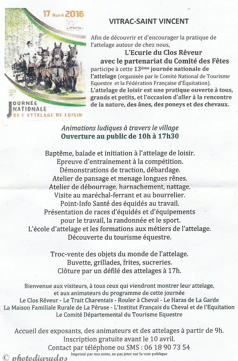 Photodiary 17 04 2016 A Day For Horse Lovers National Day Carriage Driving Events Demonstrations And Dressage At Vitrac Saint Vincent