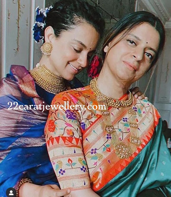 Kangana Ranauth with Her Sister