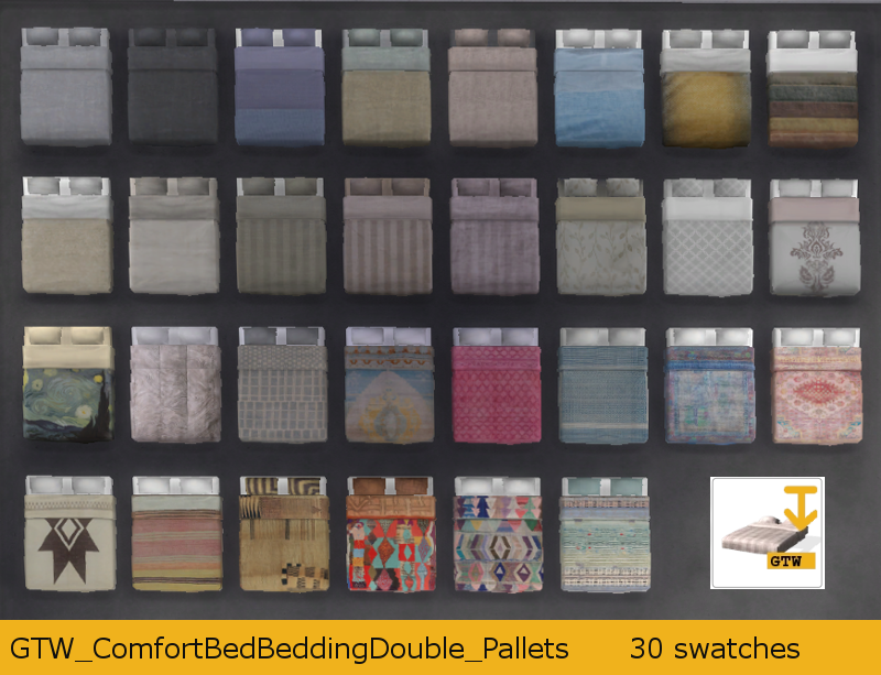 Sims 4 Pallet Bed CC