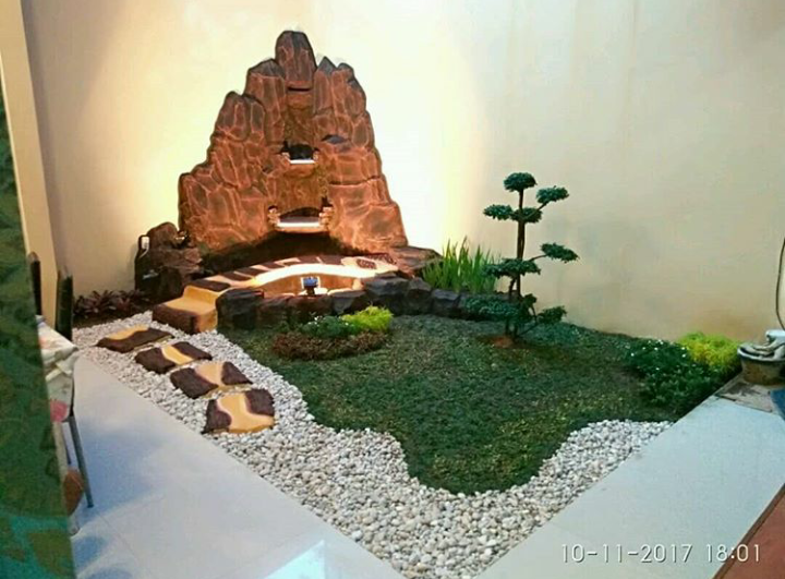 10++ Contoh Foto Taman dengan Ornamen relief-Tebing - Garden Style