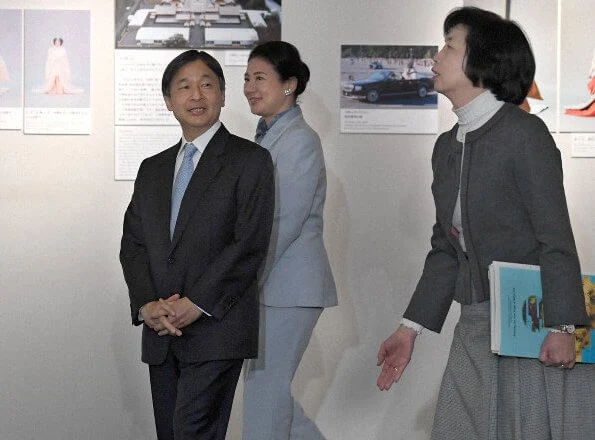 Naruhito and Masako visited the special exhibition Entering the New Reign of Reiwa Era at the Museum of the Imperial Collections