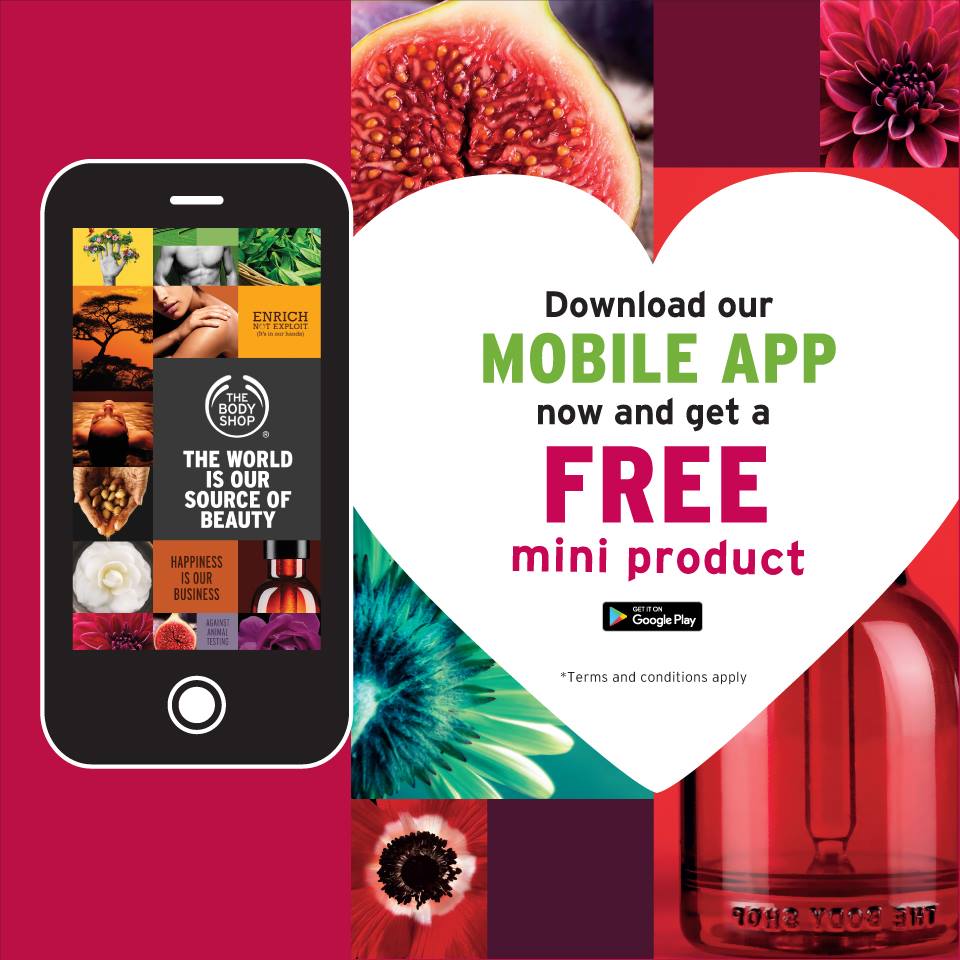 Download The Body Shop Mobile App Get FREE Mini Product Gift (No