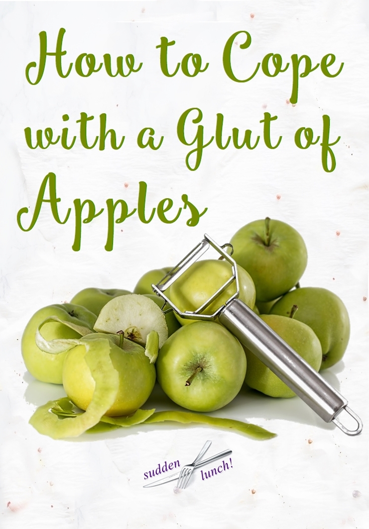 How to Cope with a Glut of Apples sudden lunch! suzy bowler