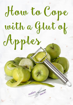 preparing apples to make apple sauce