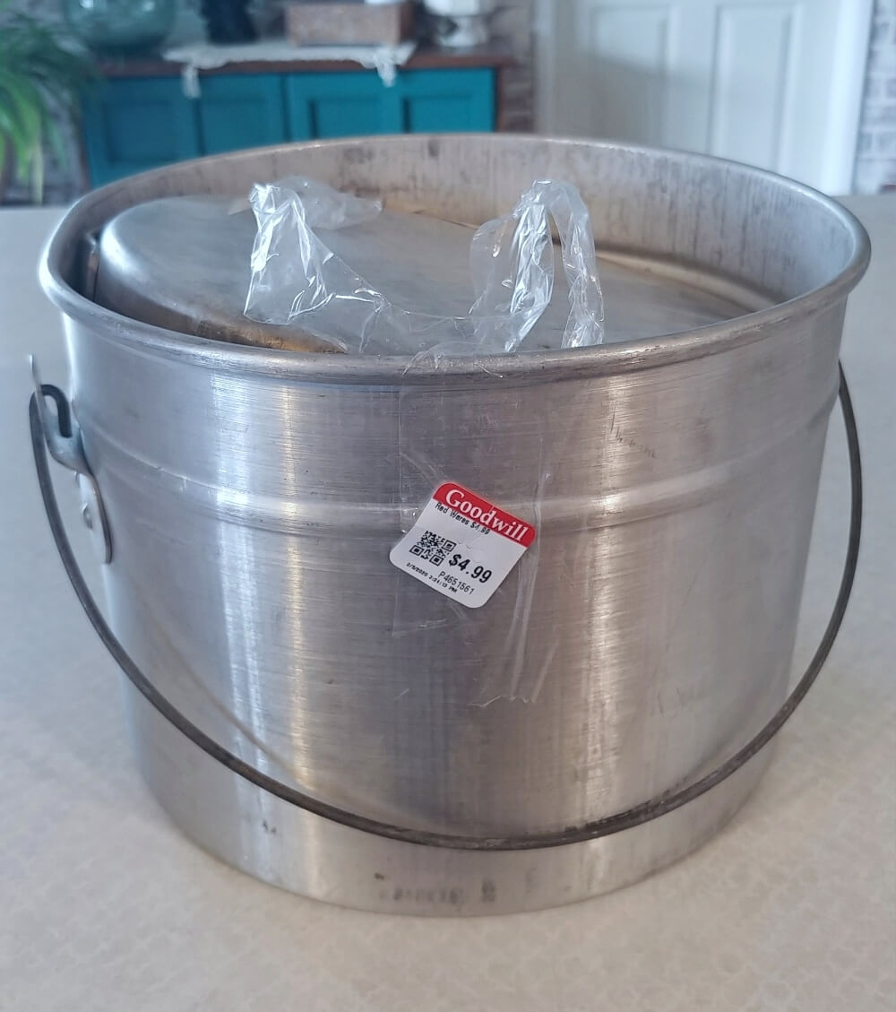 Vintage Aluminum Camping Gear Upcycled to Pretty Boho Planters! Little Vintage Cottage