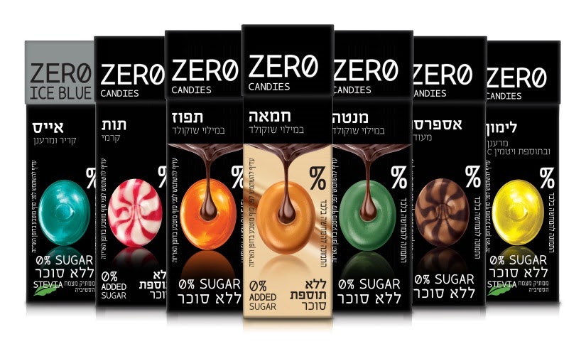 סדרת סוכריות קשות ללא סוכר של המותג: ZERO CANDIES