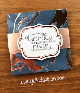 VIDEO: Stampin' Up! Everything is Rosy Run Fold Cards ~ www.juliedavison.com