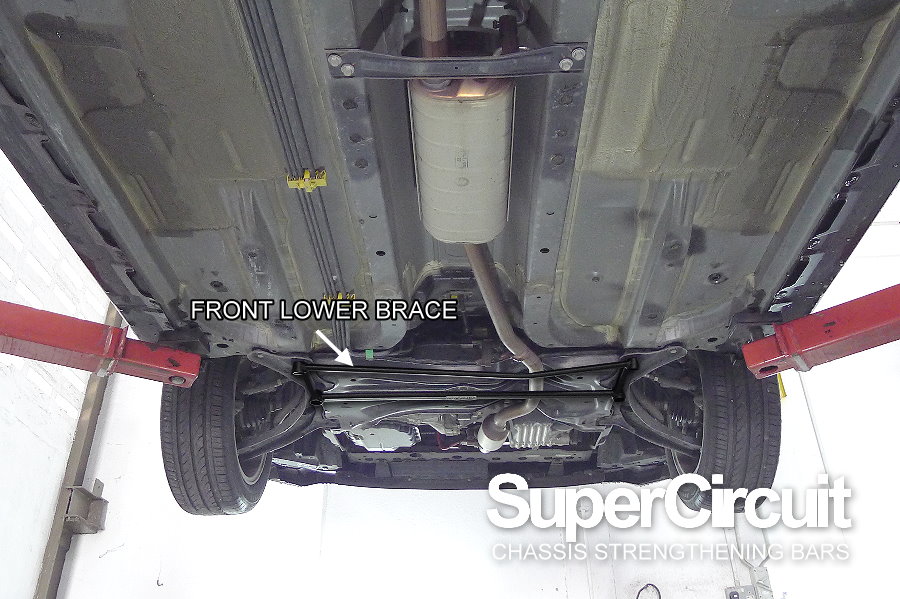 SUPERCIRCUIT CHASSIS STRENGTHENING BARS Perodua Myvi Gen3 Front Lower