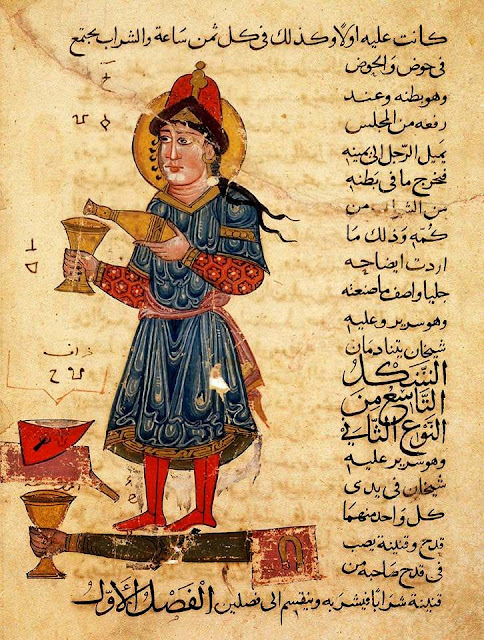 Робот-служанка, наливающая напитки (13 век)