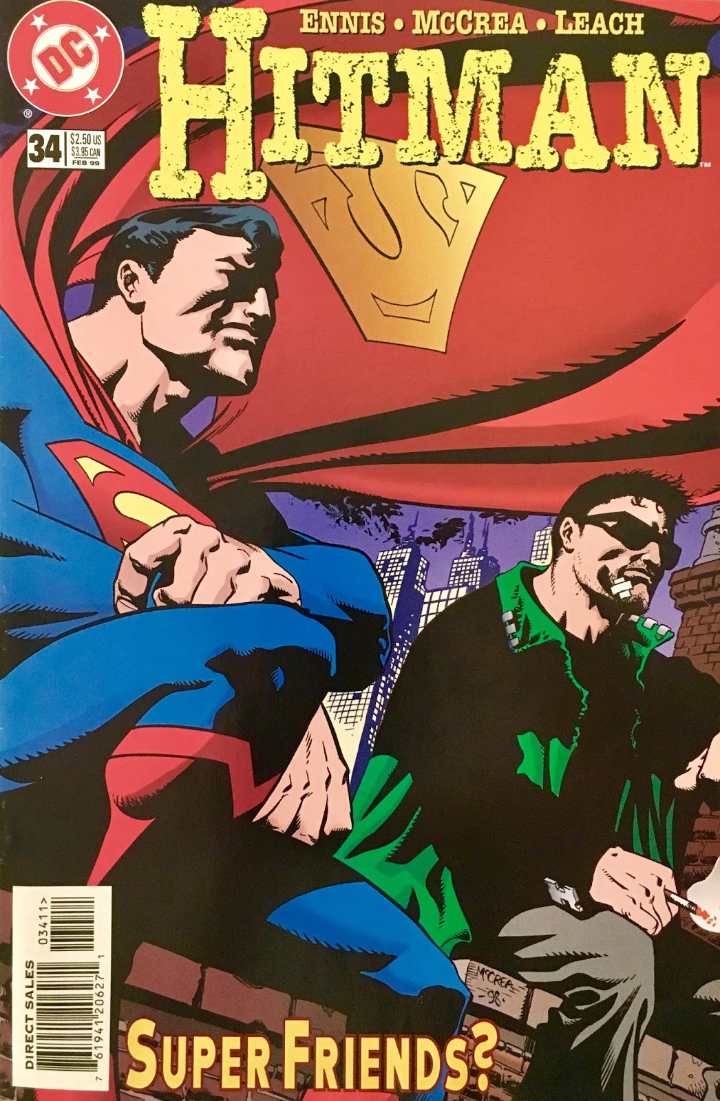 1999 Garth Ennis /& John McCrea Hitman No.44