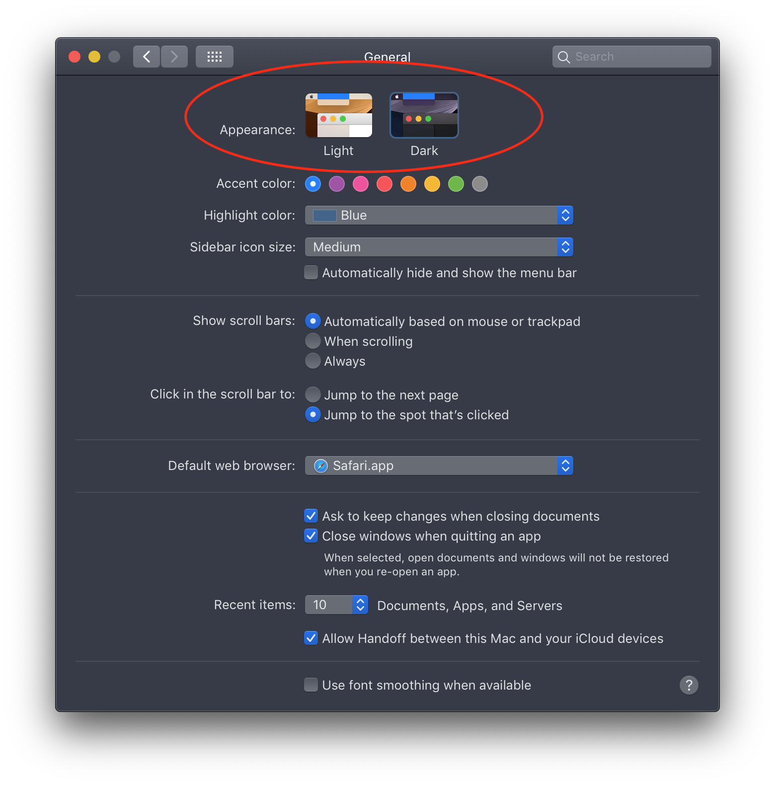 Automating Dark Mode