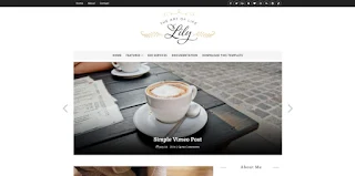 Lily fashion blogger template 2018