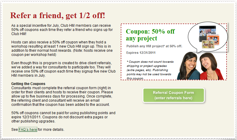 My Heritage Makers Story: Refer your friends & get 50% off Coupons!!!