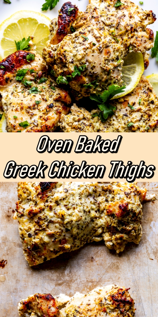 Oven Baked Greek Chicken Thighs Recipes Note