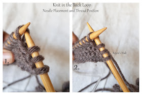 KNIT IN THE BACK LOOP