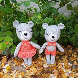 PATRON GRATIS OSO Y OSA AMIGURUMI 36138