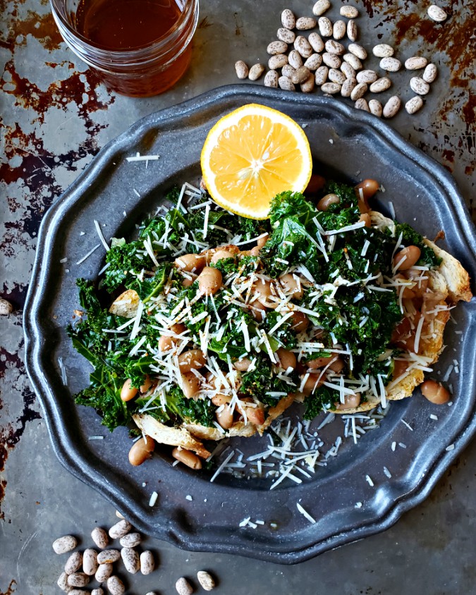 Mango & Tomato Beans & Kale Toast Adapted From Joe Yonan's Cool Beans