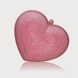 Rose Pink Sweetheart Crystal Clutch