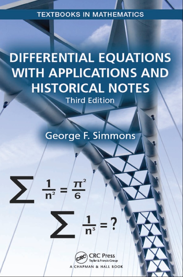 Differential Equations with Applications and Historical Notes, 3rd Edition