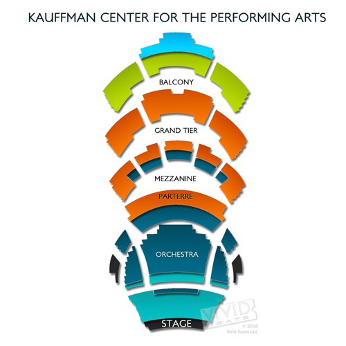 Awesome Kauffman Center Seating Chart with rows - Seating Chart