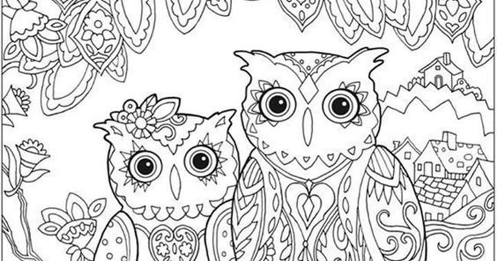 Pinto Dibujos: Mandala de Búhos para colorear