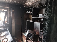 В Сухом Логу по ул. Юбилейная произошёл пожар в одной из квартир муниципального жилого дама.