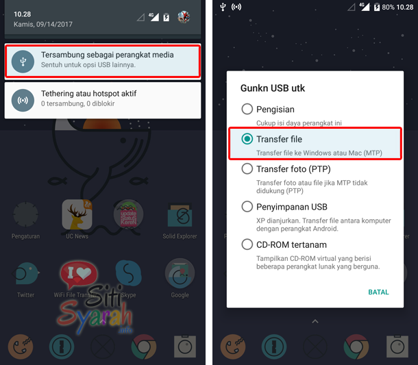 memori internal android tidak terbaca di pc