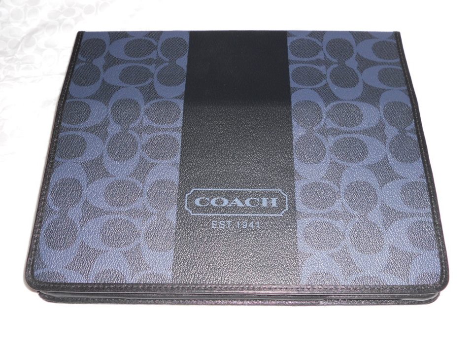 " LET'S SHOPPING WITH LOVE " SOLD Coach Heritage Tablet Case NEW