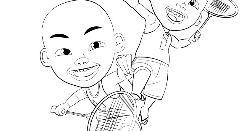 Poster Bersukan Tingkatkan Kesihatan - Gambar Mewarna | Colouring Picture