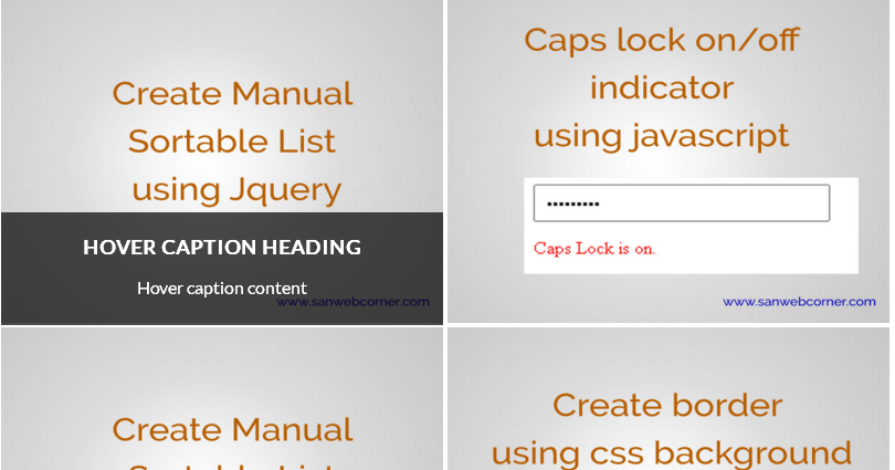 Show Caption on Hover image using pure Css