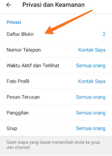 Daftar Blokir