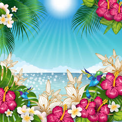 moana tropical fundo flowers floral palm gratis havaiana festa postado as water trees