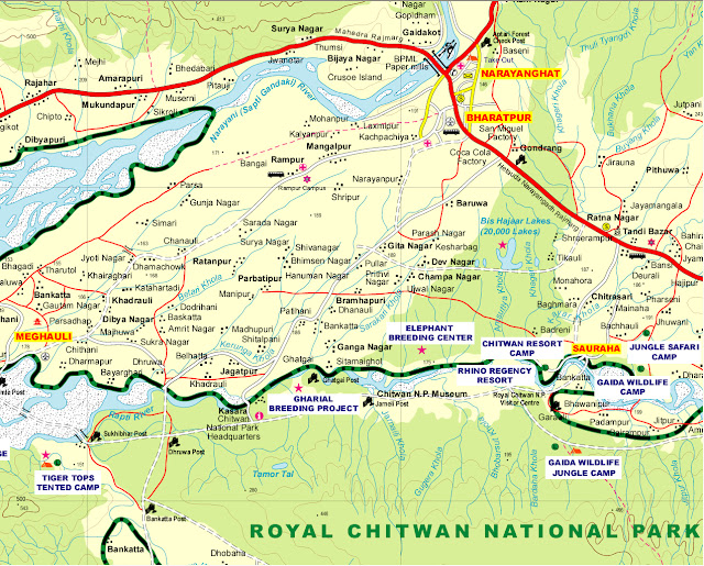 map of chitwan 