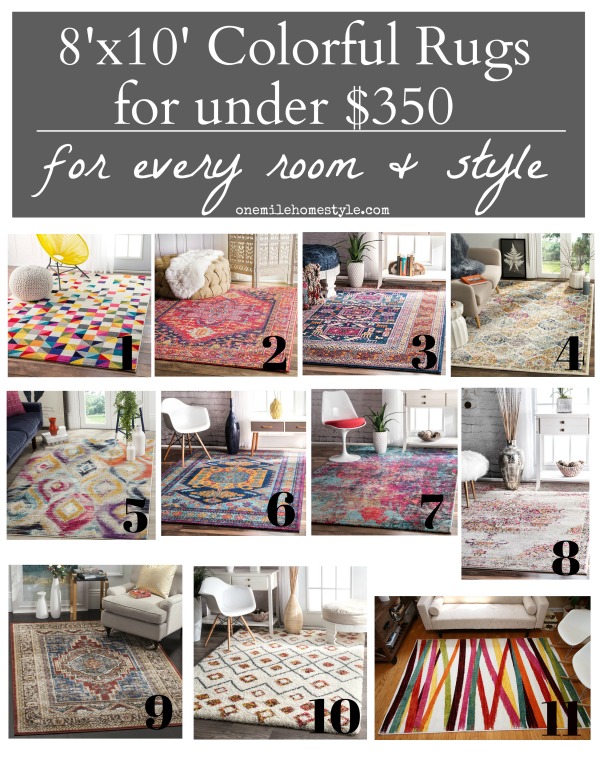 30 Large Sized Area Rugs Under 350