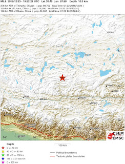 Cutremur moderat cu magnitudinea de 5,6 grade in Tibet