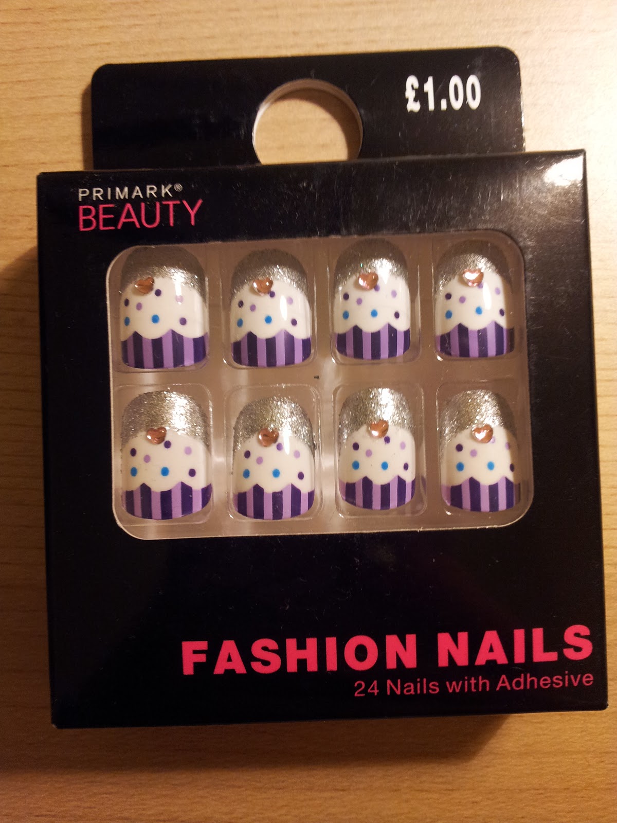 Beauty and the Blogger Cute £1 Primark false nails cupcakes, tuxedos