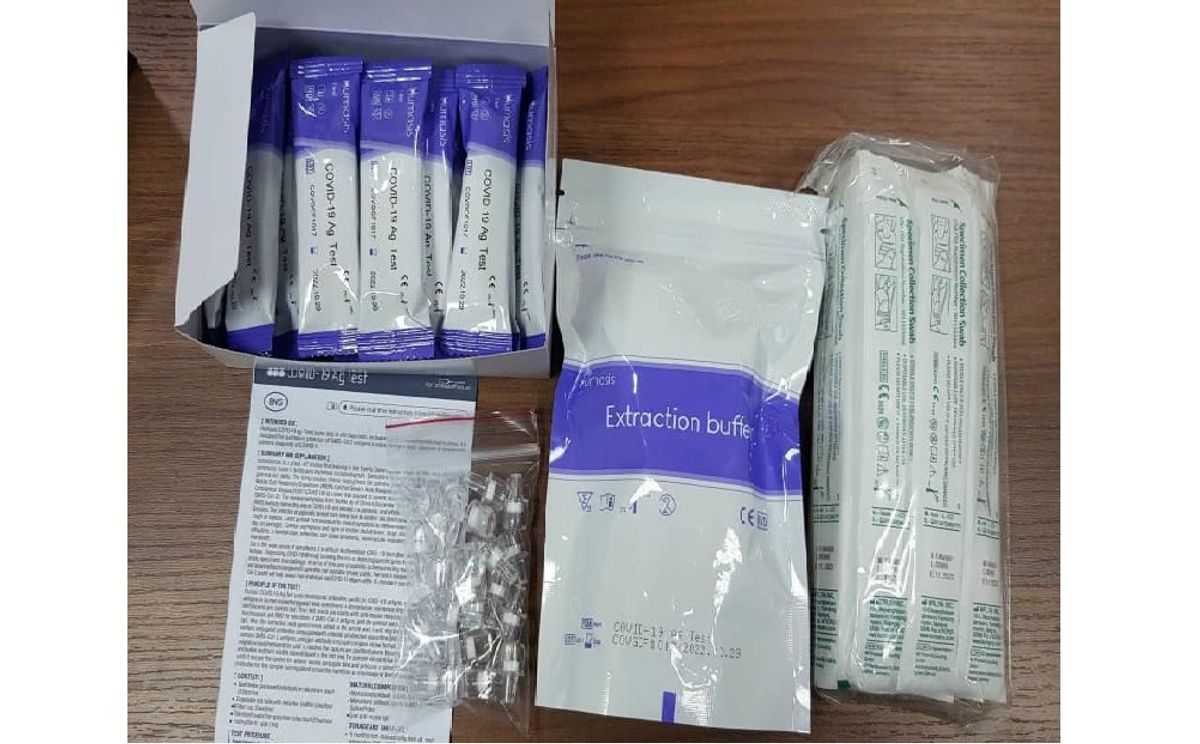 KIT TEST NHANH COVID 19 CHO 1 NGƯỜI - HUMASIS