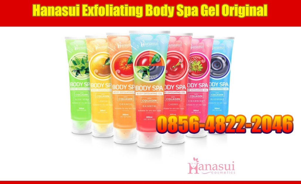 Hanasui Exfoliating Body Spa Gel Original BPOM order WA 085648222046