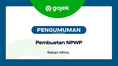 Pembuatan NPWP Mitra Gojek Driver