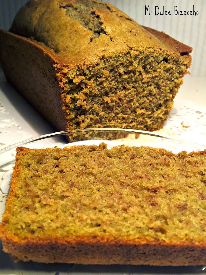 bizcocho de te verde matcha