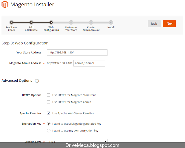 DriveMeca instalando y configurando Magento 2 en Linux Ubuntu Xenial Server