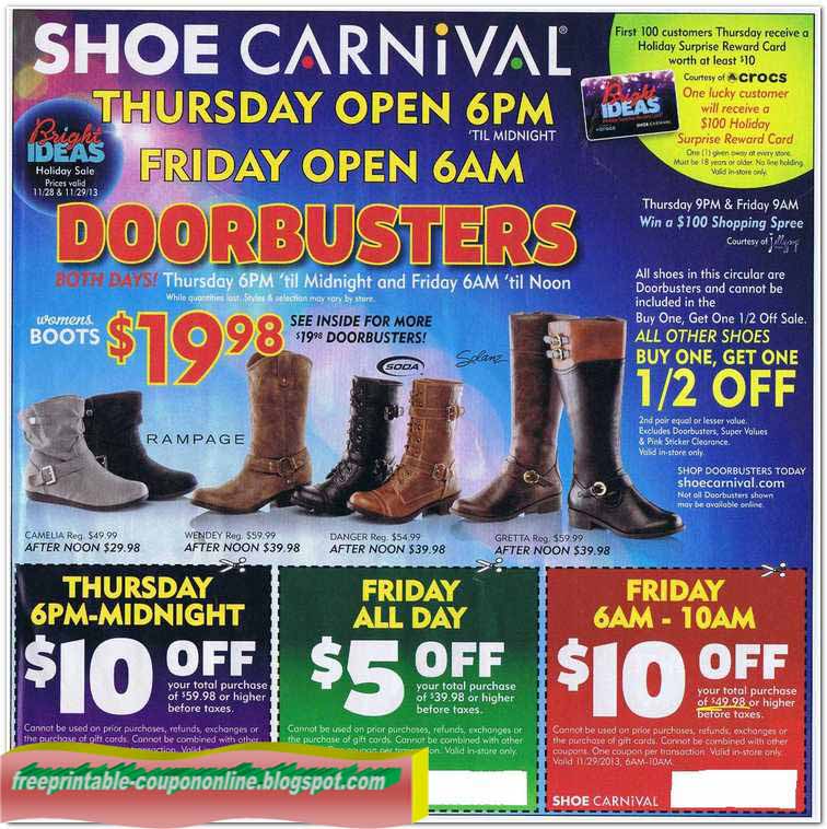 shoe carnival buy one get one free