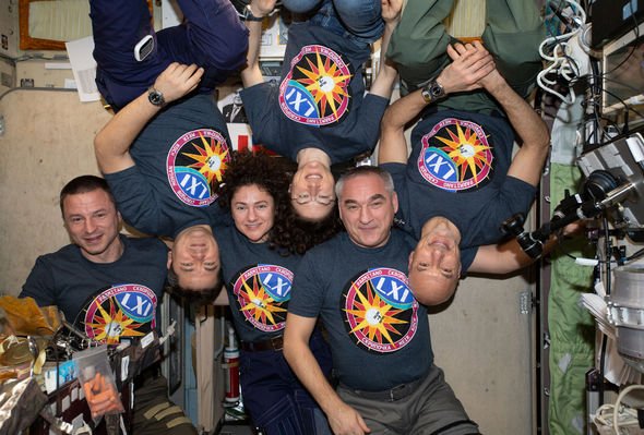 Expedition 61 crew Astronauts from NASA.