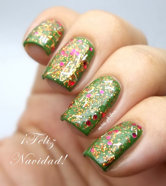 uñas navidad + christmas nails