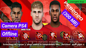 Jeu de Foot - PES 2020 PPSSPP Camera PS4 Android hors ligne Dernières 300Mo