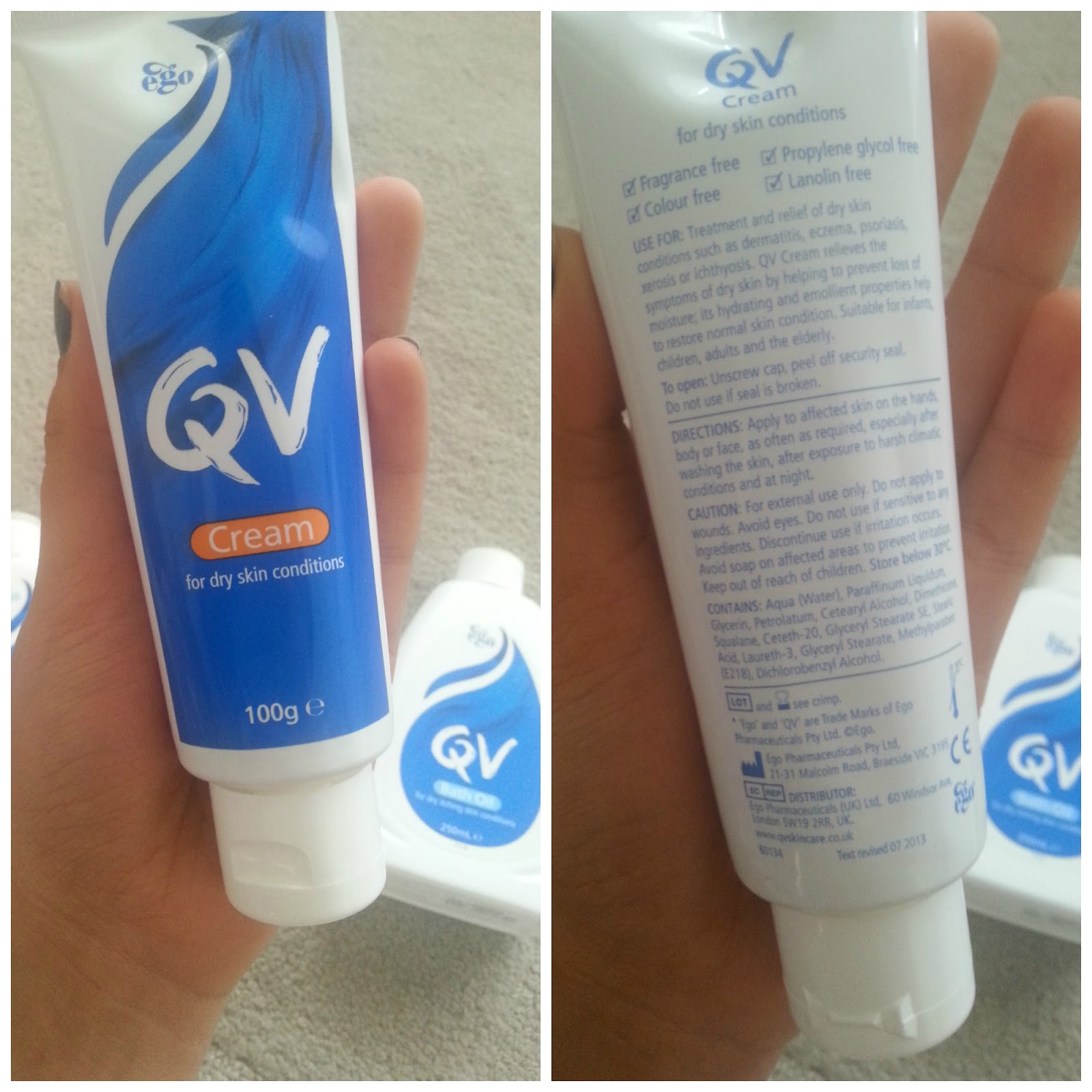 QV Skincare Cream, Bath Oil and Lotion Review Class & Glitter