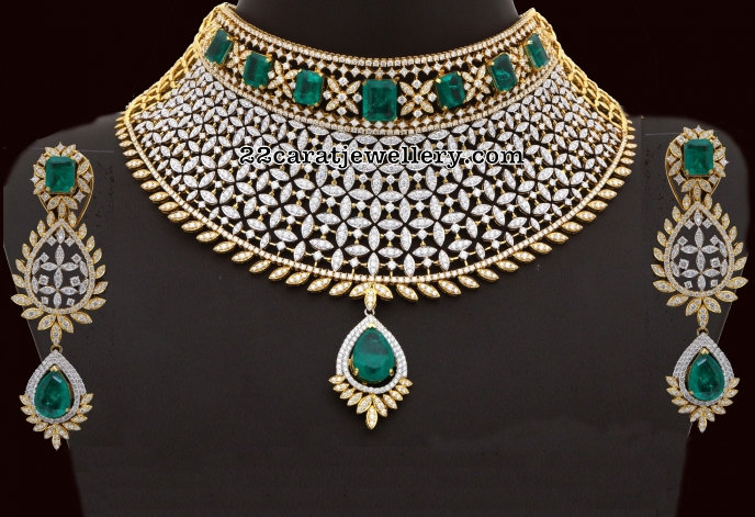 Yellow Gold Diamond Choker Necklace Yellow Gold Diamond Choker Necklace