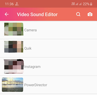 Find and select the video Find and select the video