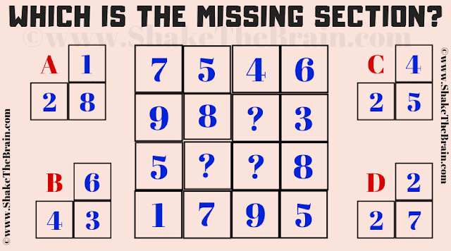 Mind-Twisting Missing Section Puzzle Question